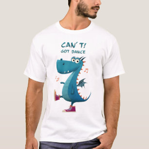 Camiseta Danza Divertida del Dragón No Puedo. Tengo Baile