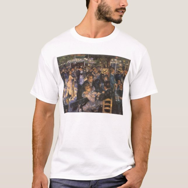 Camiseta Danza en Le Moulin de la Galette por Pierre Renoir (Anverso)