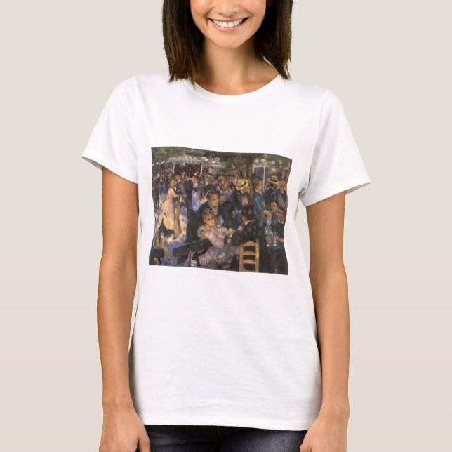 Camiseta Danza en Le Moulin de la Galette por Pierre Renoir (Anverso)
