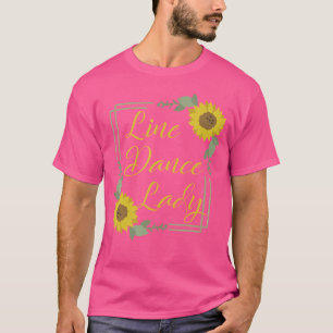 Camiseta Danza en línea Lady Sunflower Country Music Dance