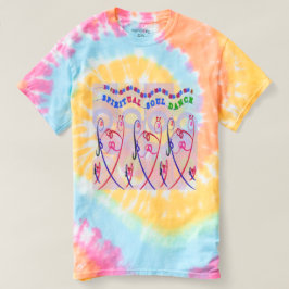 Camiseta DANZA ESPIRITUAL del ALMA del teñido anudado
