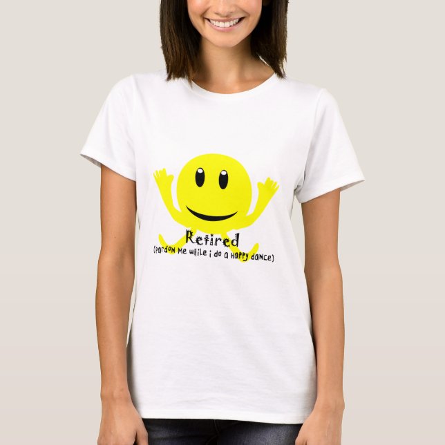 Camiseta DANZA FELIZ AMARILLA "jubilada" (Anverso)