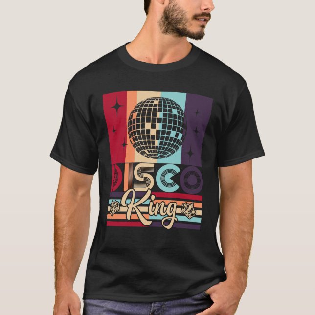 Camiseta Danza Fiesta de baile de los años 70 de Disco King (Anverso)