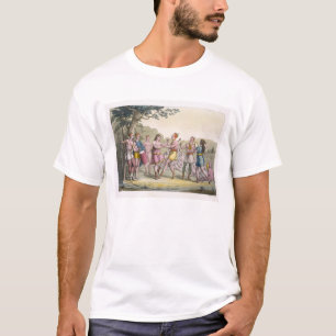 Camiseta Danza india canadiense por la tarde (engra del
