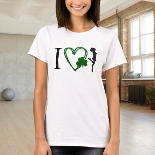 Camiseta Danza irlandesa de corazón - bailarín irlandés de