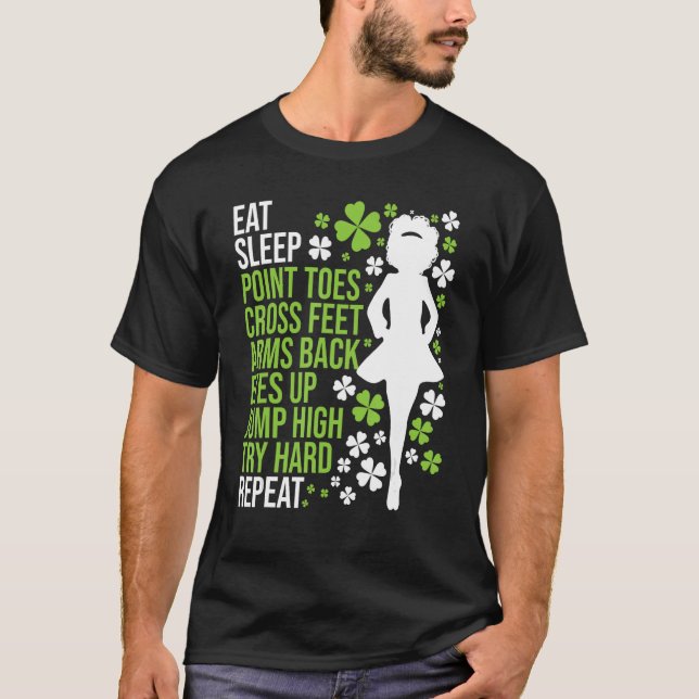 Camiseta Danza irlandesa para dormir - bailarina irlandesa  (Anverso)
