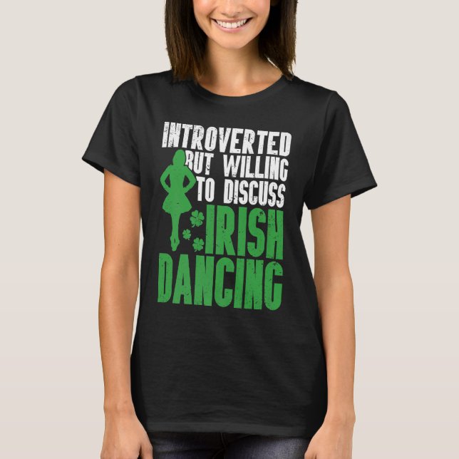 Camiseta Danza irlandesa St Patricks Day Reel Chica irlandé (Anverso)