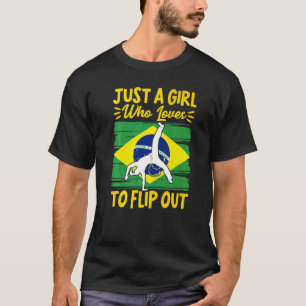 Camiseta Danza Marcial de Capoeira Brasileña Solo Una Chica