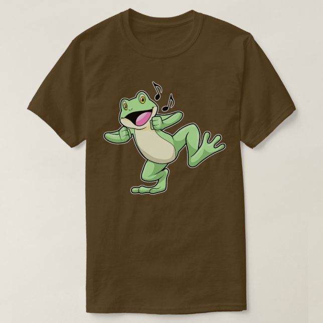 Camiseta Danza musical de rana (Diseño del anverso)