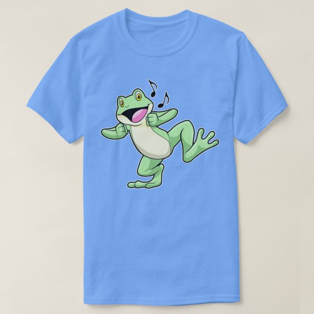 Camiseta Danza musical de rana (Diseño del anverso)