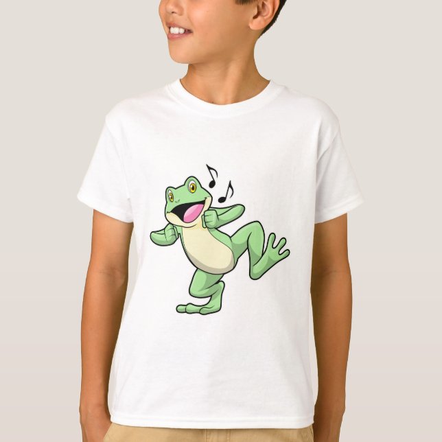 Camiseta Danza musical de rana (Anverso)