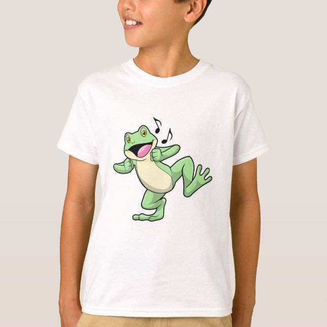 Camiseta Danza musical de rana (Anverso)