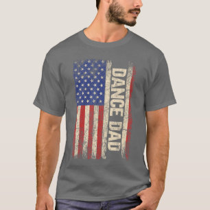 Camiseta Danza Papá Bailarín de la bandera estadounidense P