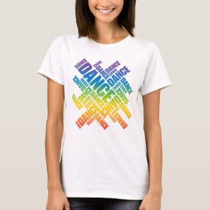 Camiseta Danza tipográfica (espectro)