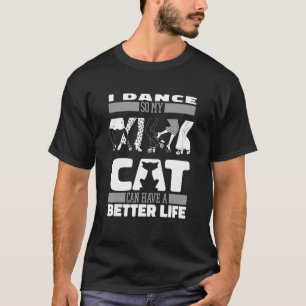 Camiseta Danzante de gatos de profesor bailarín Lecciones d
