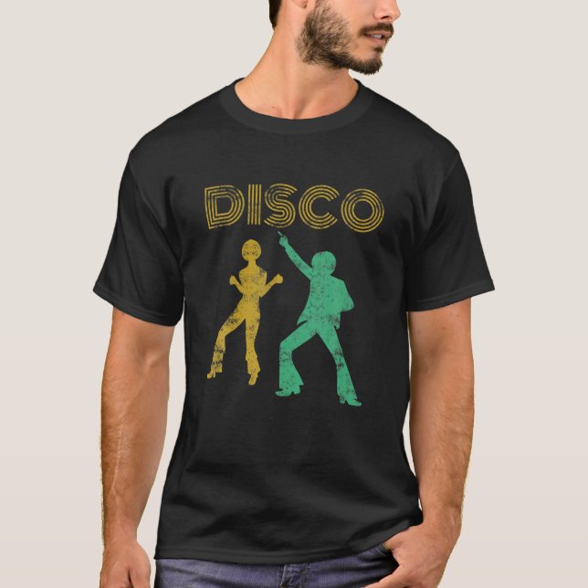Camiseta Danzantes Disco Dancers Retro Club Fiesta Dancing  (Anverso)