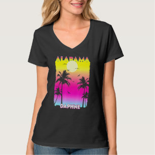 Camiseta Daphne Alabama Al Summer Vintage Sunset