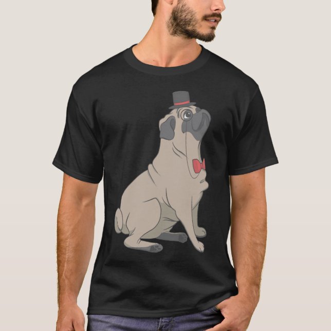 Camiseta Dapper Pug Classic  339 (Anverso)