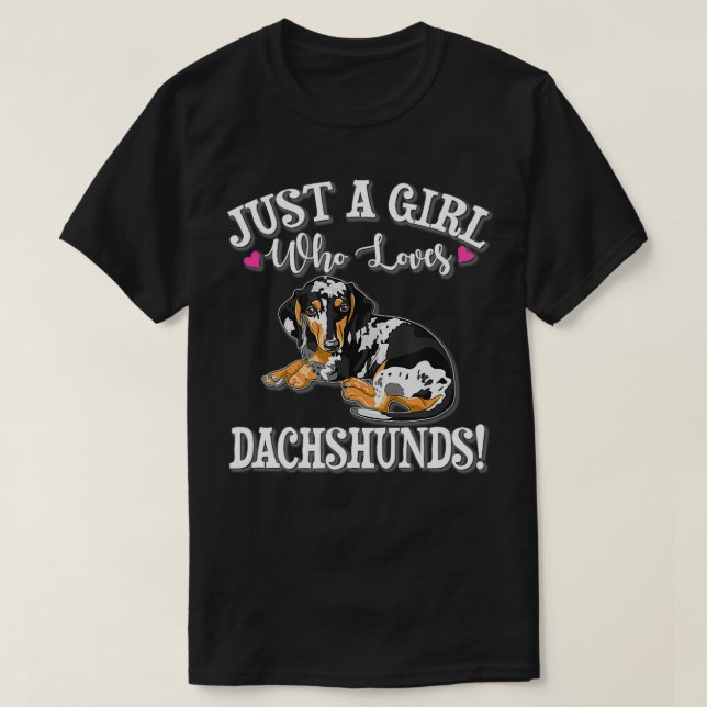 Camiseta Dapple Dachshund (Diseño del anverso)