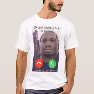 Camiseta Daquavious Pork Llama Impar Chiste Meme De Pork Jo