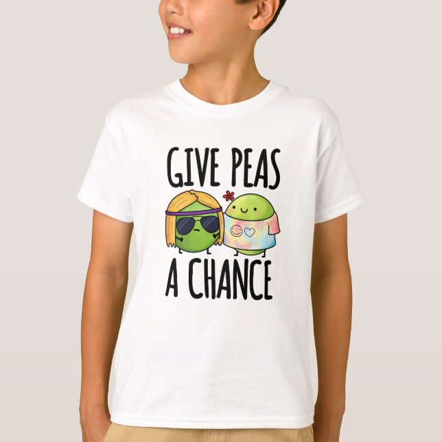 Camiseta Dar A Peas Una Oportunidad Positiva Pea Pun (Anverso)