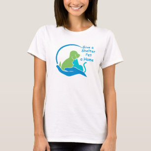 Camiseta dar a un mascota de refugio un hogar