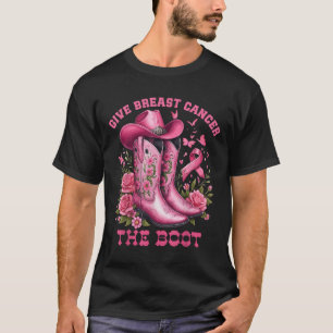 Camiseta Dar Cáncer De Mama El Awarene Del Cáncer De Vaquer
