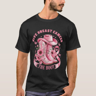 Camiseta Dar Cáncer De Mama El Awarene Del Cáncer De Vaquer