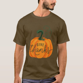 Camiseta Dar las gracias Calabaza