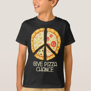 Camiseta Dar oportunidad a Pizza - Divertido Pizza con el r