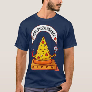 Camiseta dar pizza casualidad paz jocoso zen meditación car