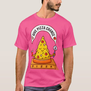 Camiseta dar pizza casualidad paz jocoso zen meditación car