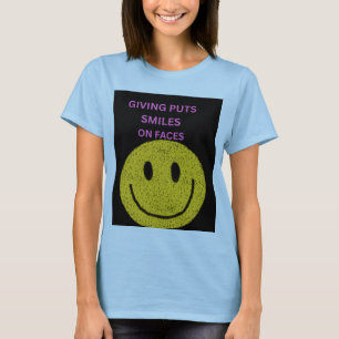Camiseta Dar Pone Sonrisas en las Caras Inspiradoras para M