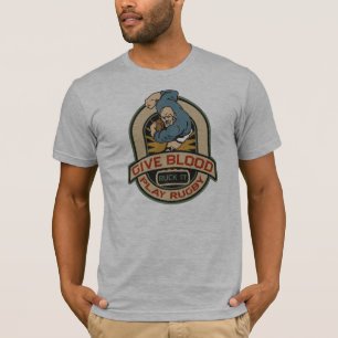 Camiseta Dar Rugby al juego sanguíneo