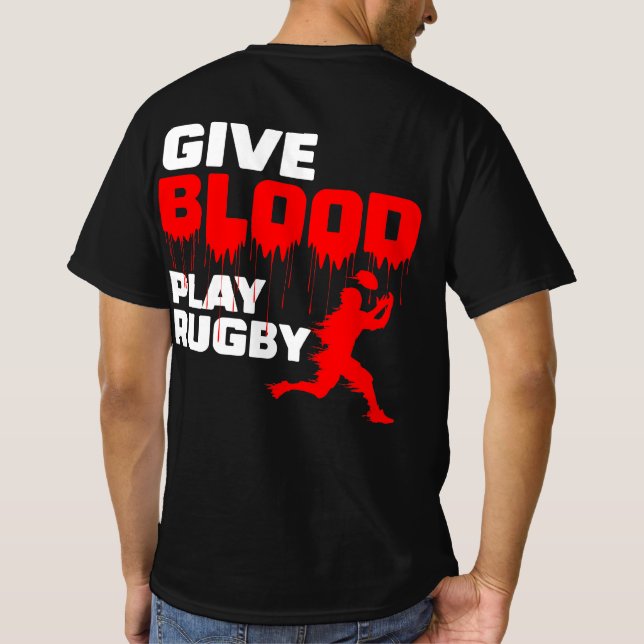 Camiseta Dar Rugby al juego sanguíneo (Reverso)