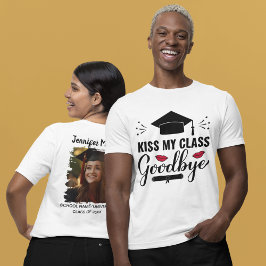 Camiseta Dar un beso de despedida a mi clase Graduación per