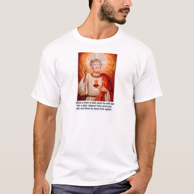 CAMISETA DAR UN PEZ A UN HOMBRE (Anverso)