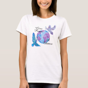 Camiseta Dar una oportunidad a la paz - Tierra y palomas de