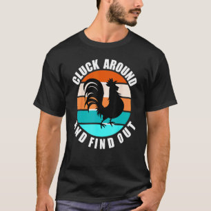CAMISETA DAR VUELTAS Y DESCUBRIR AMANTE DEL POLLO AVÍCOLA F