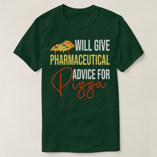 Camiseta Dará consejo farmacéutico a Pizza Funny de (Diseño del anverso)