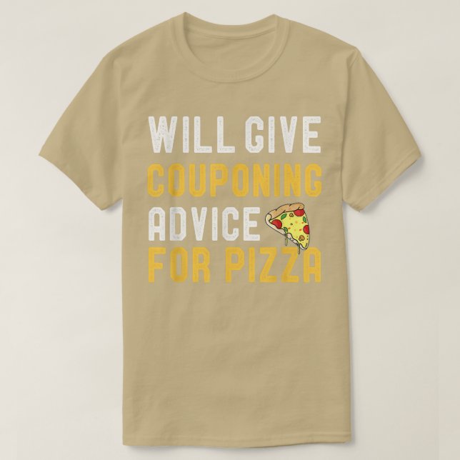Camiseta Dará Consejos De Acompañamiento Para Pizza Funny P (Diseño del anverso)