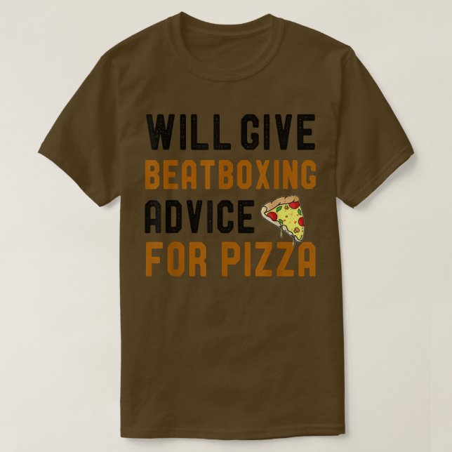 Camiseta Dará Consejos De Boxeo Para Pizza Funny Pizza (Diseño del anverso)