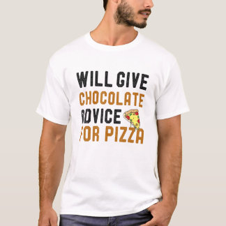 Camiseta Dará Consejos De Chocolate Para El Humor Gracioso 