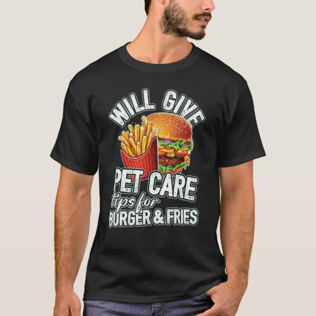 Camiseta Dará Consejos De Cuidado De Mascotas Para Los Vete (Anverso)