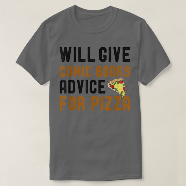 Camiseta Dará Consejos De Libros De Cómic Para Los Hombres  (Diseño del anverso)