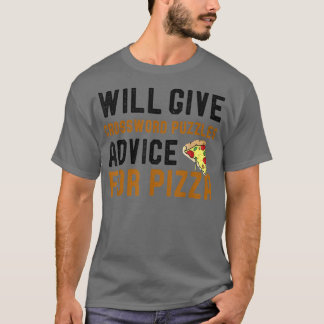 Camiseta Dará Consejos De Rompecabezas Para Palabra Pizza 