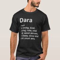 DARA Definición Nombre Personalizado Funny Cumplea