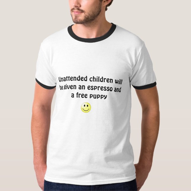 Camiseta Darán los niños desatendidos un es… (Anverso)