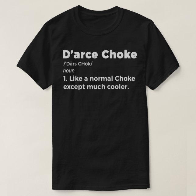 Camiseta DArce Choke Definición BJJ Jiu Jitsu brasileño (Diseño del anverso)