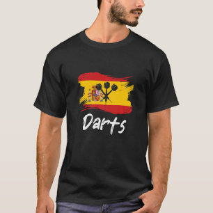 Camiseta Dardos Bandera Española Arrojando País Español Dar